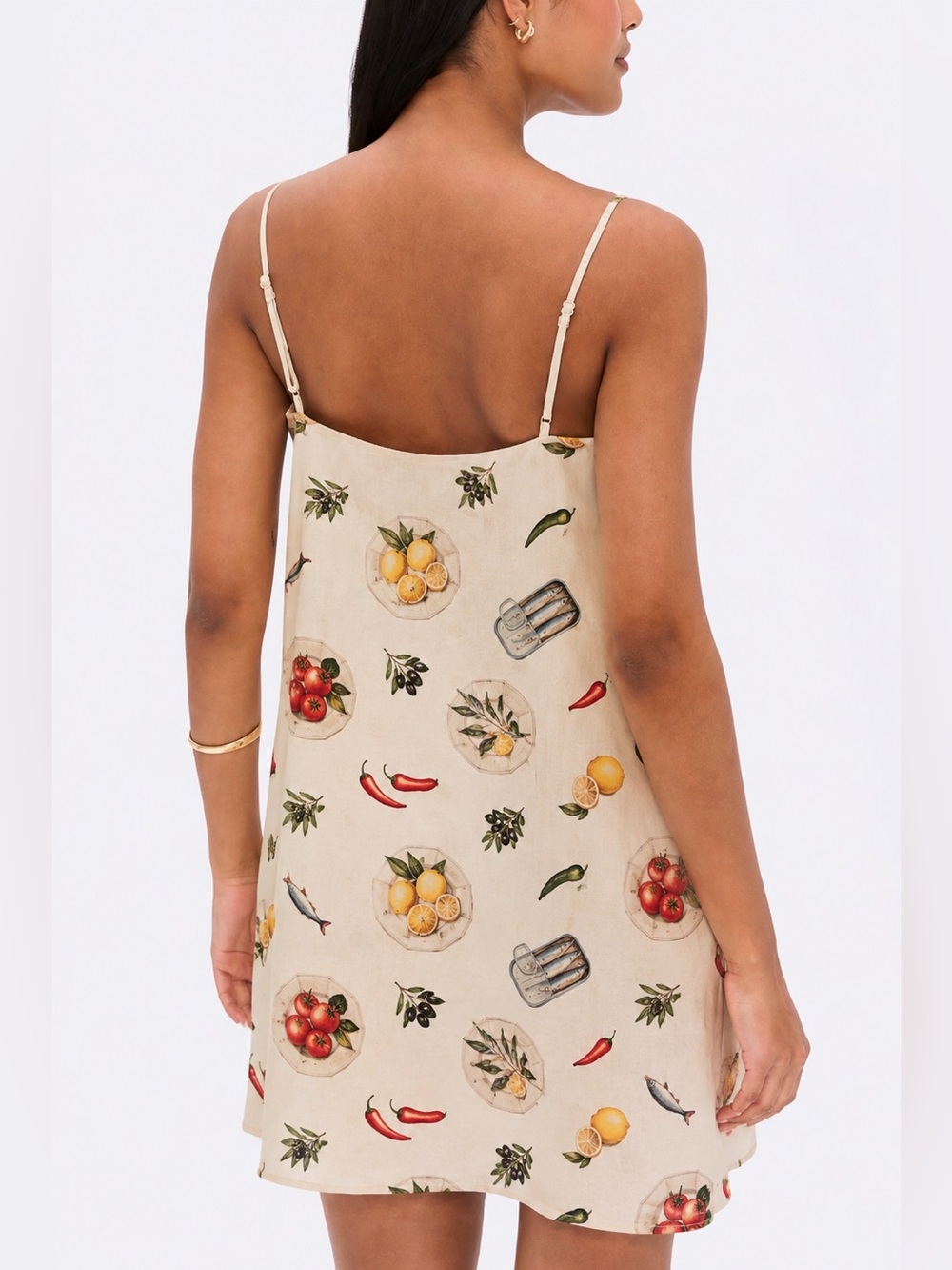 Magaschoni Sardine Linen Mini Dress S NWT - Picture 3 of 10